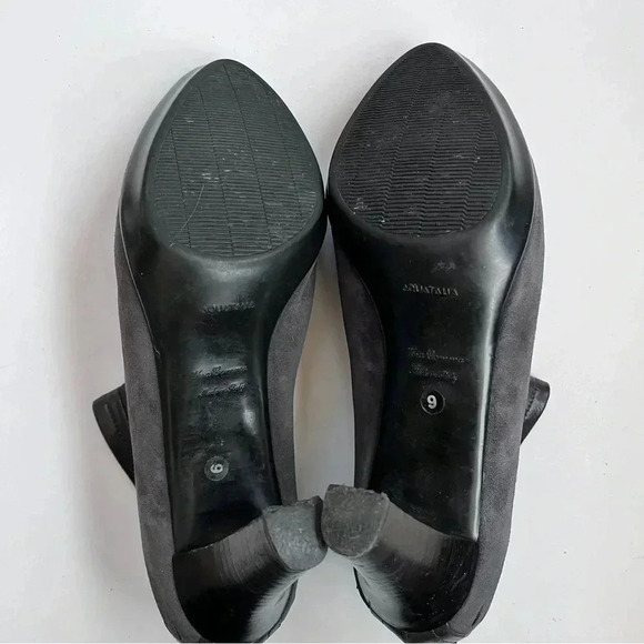 Aquatalia By Marvin K Vera Gomma Gray Suede Minimalist Ankle Women’s Boots Sz 9 - Picture 11 of 11